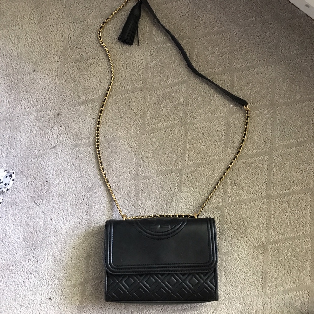 Black Tory Burch Fleming bag